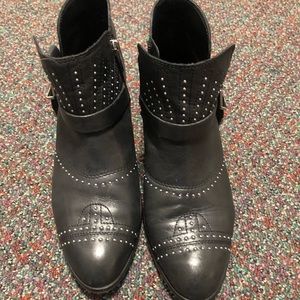 Vince Camuto Black VC-Dorintina Studded Bootie